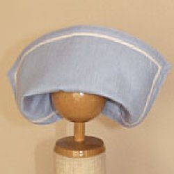 画像3: 盛夏服と共布の帽子（水色）