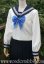 画像1: 白ボディ冬セーラー服・スペア衿袖付き (1)