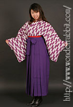 画像4: 昔の女学生セットＡ（着物＋袴＋半幅帯） 