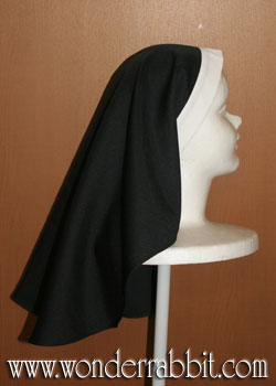 画像1: シスター頭巾（単品）